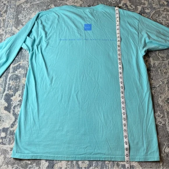 SEASIDE Blue Aqua Long Sleeve Tee - Picture 3 of 4
